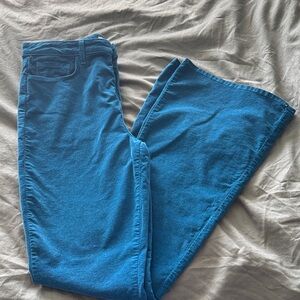 L'AGENCE Vibrant Blue Wide-Leg Jeans